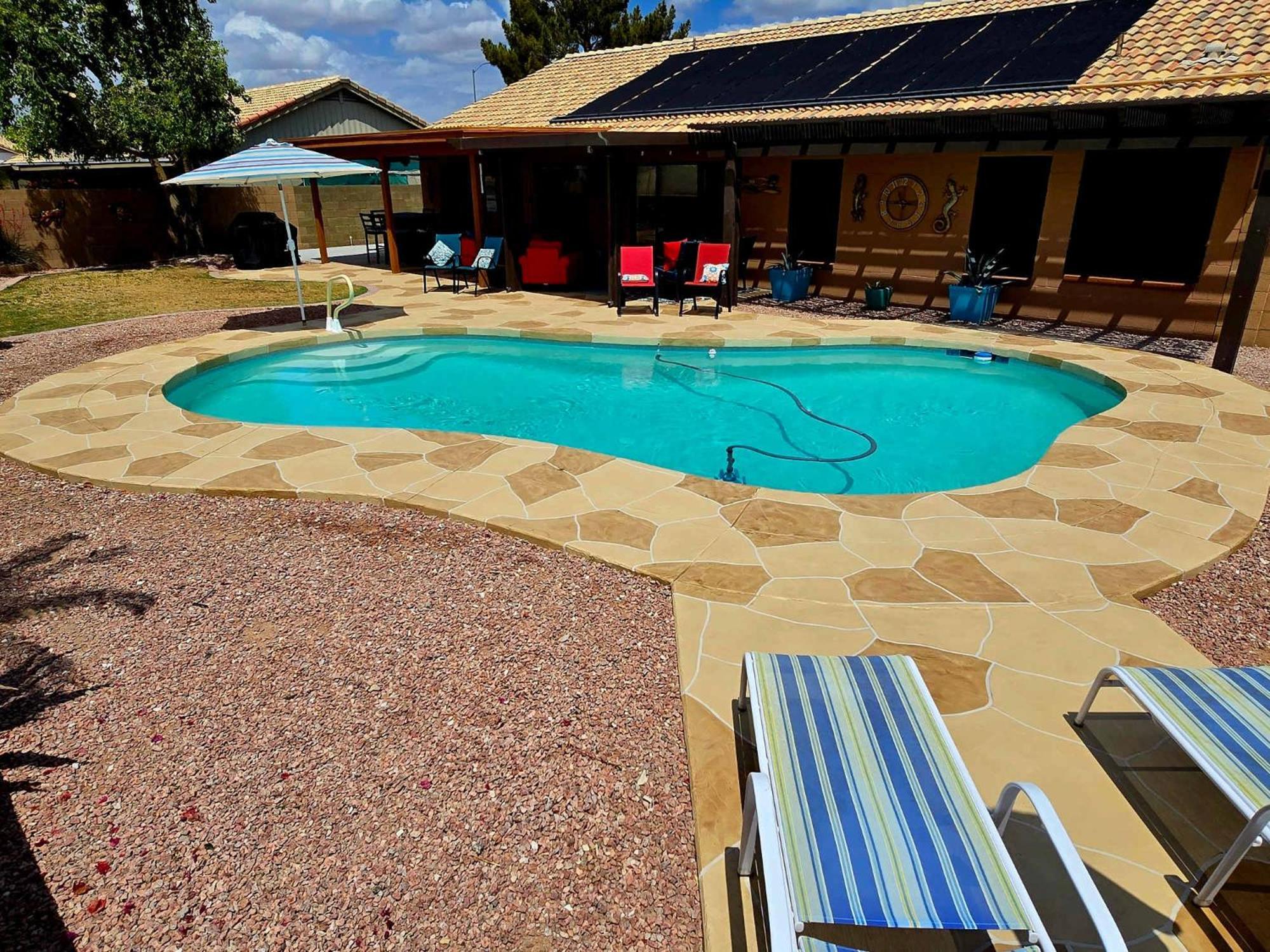 מסה Cozy Home With Pool, Fire Table, Bbq, Rv Parking מראה חיצוני תמונה